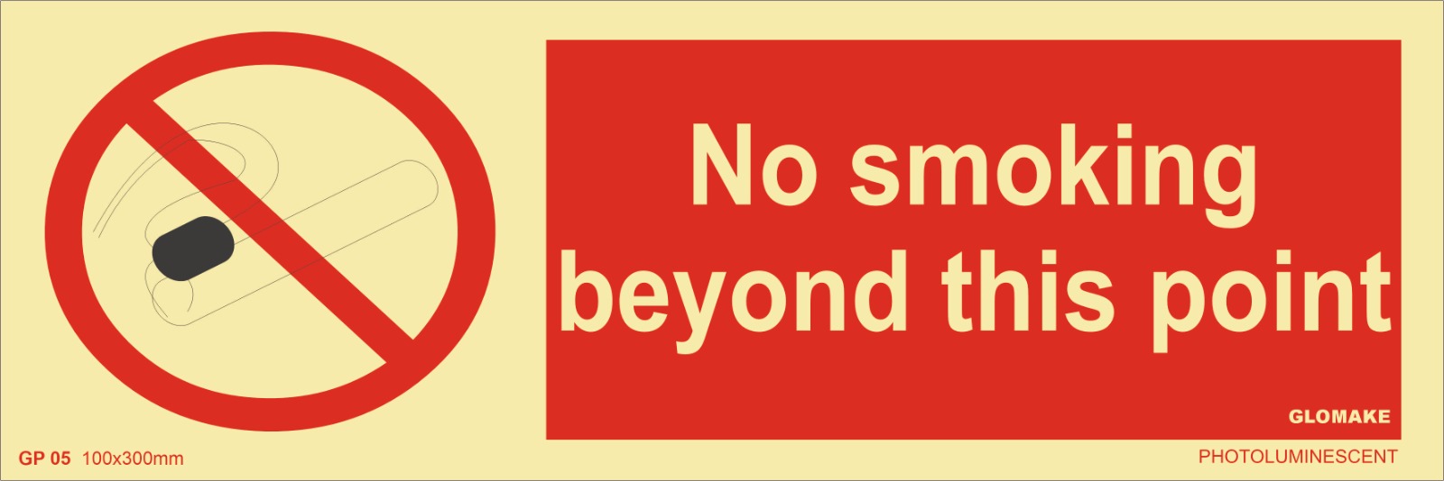 NO SMOKING BEYOND THIS POINT (GP-05)